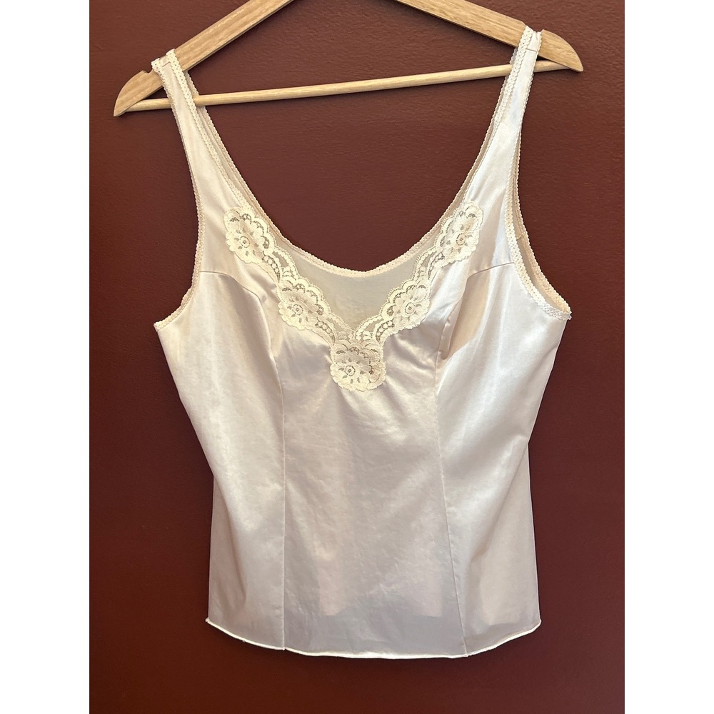 Vintage 60's 70's Style Vassarette Camisole Top Coquette Regencycore Balletcore